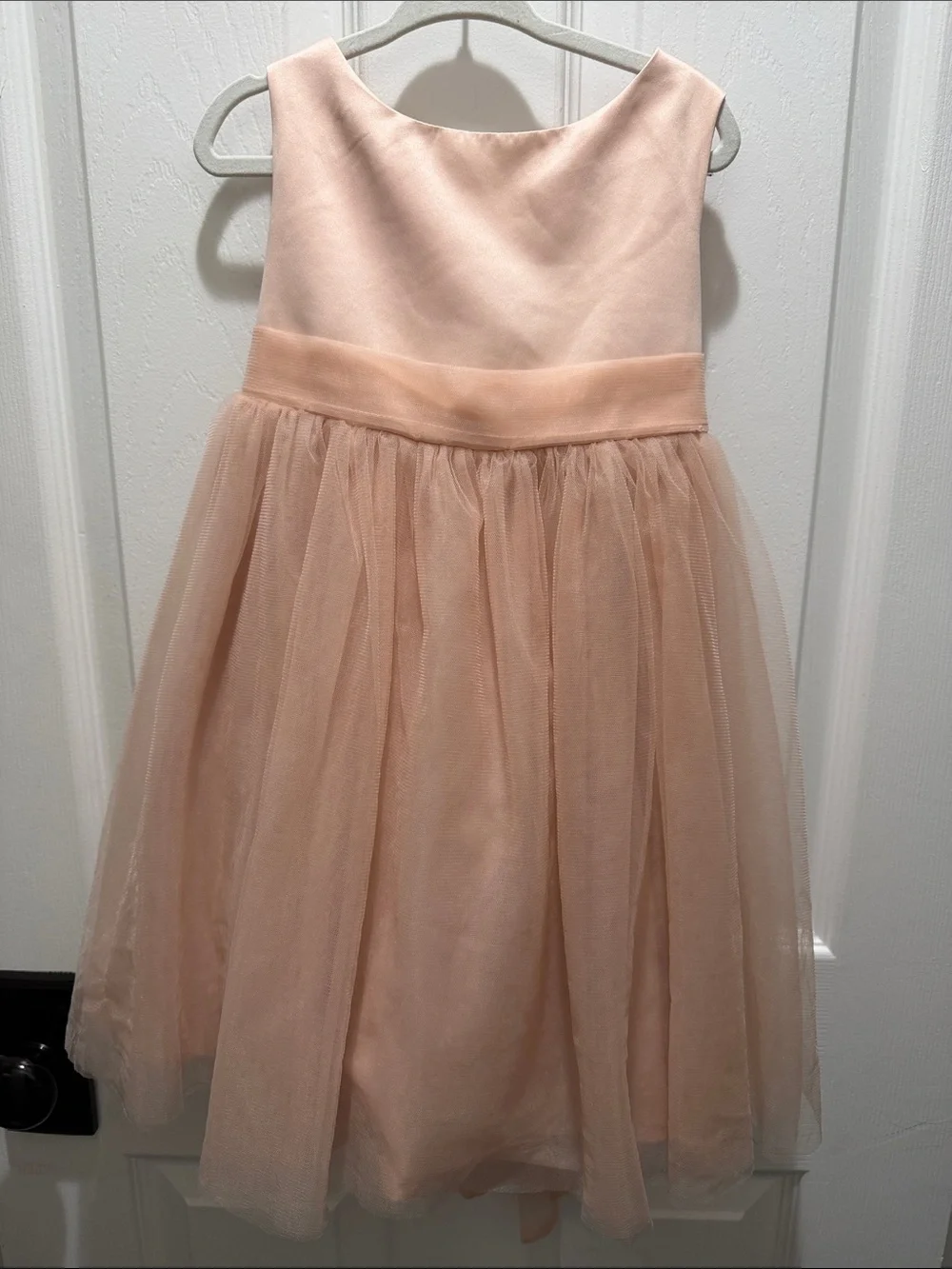 Girls' Peach Tulle Party Dress